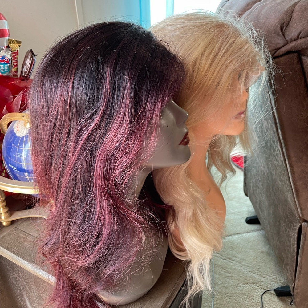 Two brand new human hair wigs for sale good price